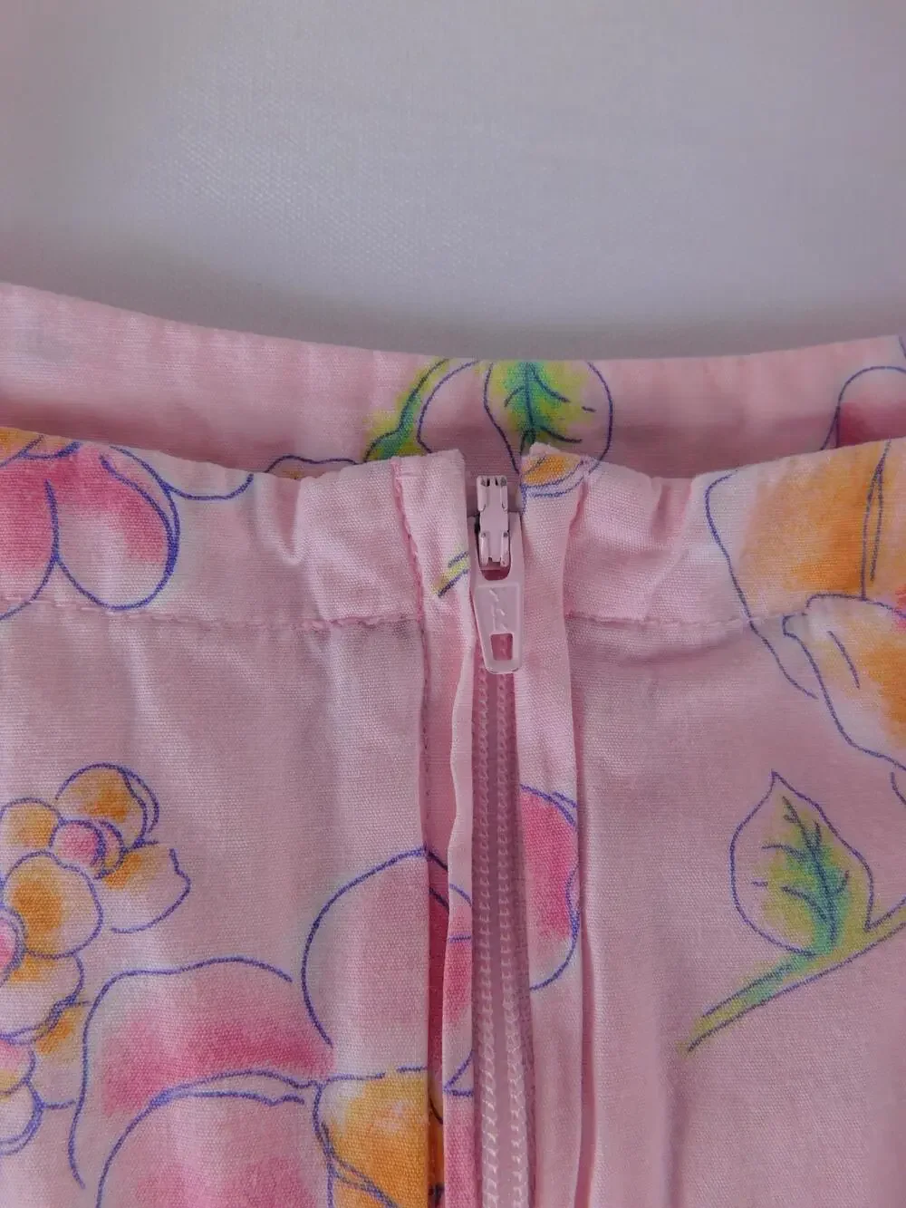 OshKosh B'gosh Dress Girls 4T Pink Floral Print Sundress Ruffle Hem Cotton